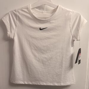 Nike Girls Tennis Top White - Kids Size Large